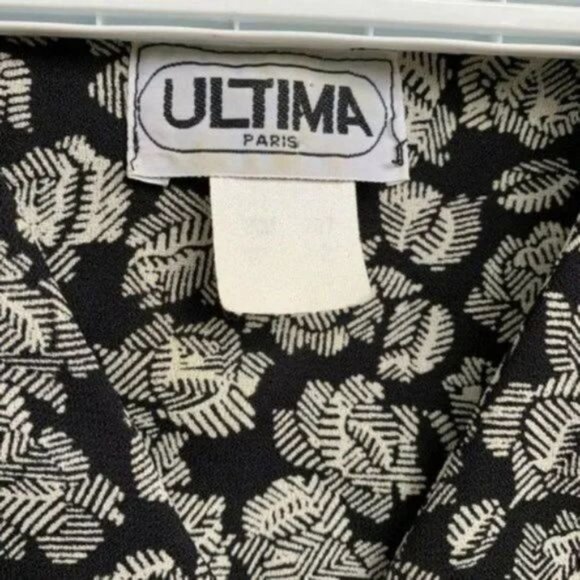 Vintage Paris luxury brand Ultima printed blazer Size M - Picture 3 of 10